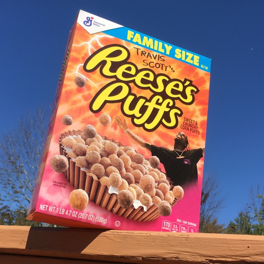 Travis Scott family size Reese’s puffs